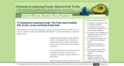 Desktop Screenshot of cholesterol-loweringfoods.org