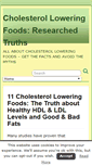 Mobile Screenshot of cholesterol-loweringfoods.org